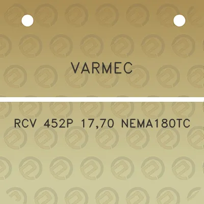 varmec-rcv-452p-1770-nema180tc