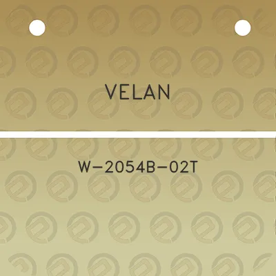 velan-w-2054b-02t