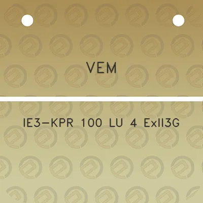 vem-ie3-kpr-100-lu-4-exii3g