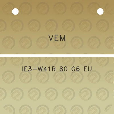 vem-ie3-w41r-80-g6-eu