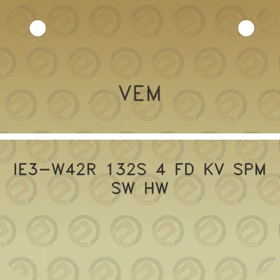 vem-ie3-w42r-132s-4-fd-kv-spm-sw-hw