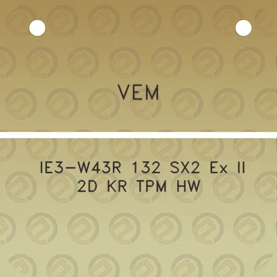 vem-ie3-w43r-132-sx2-ex-ii-2d-kr-tpm-hw