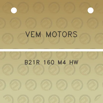 vem-motors-b21r-160-m4-hw