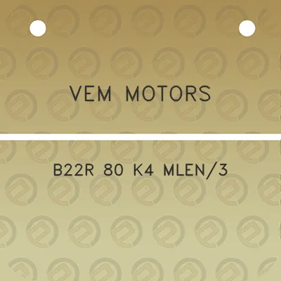 vem-motors-b22r-80-k4-mlen3