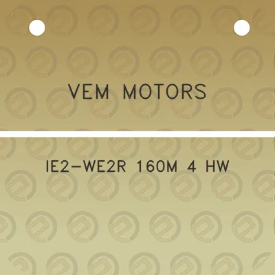 vem-motors-ie2-we2r-160m-4-hw