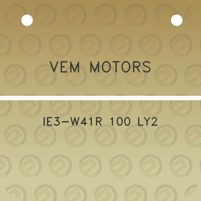 vem-motors-ie3-w41r-100-ly2