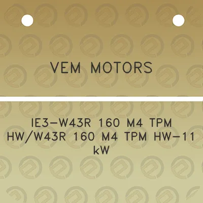 vem-motors-ie3-w43r-160-m4-tpm-hww43r-160-m4-tpm-hw-11-kw