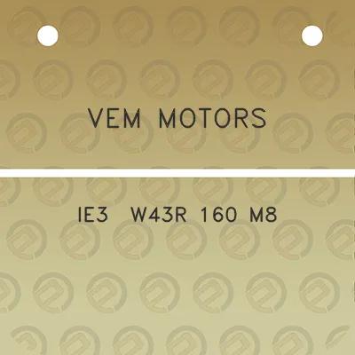 vem-motors-ie3-w43r-160-m8