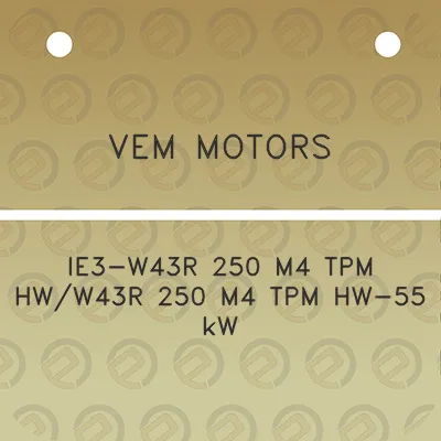 vem-motors-ie3-w43r-250-m4-tpm-hww43r-250-m4-tpm-hw-55-kw