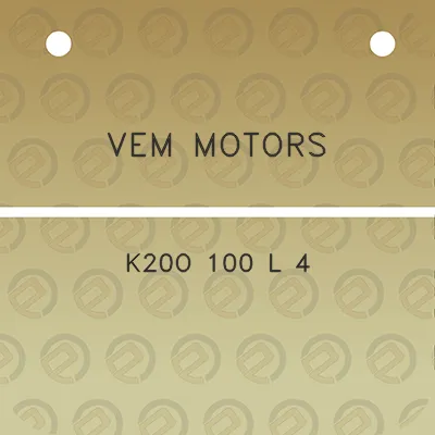 vem-motors-k20o-100-l-4