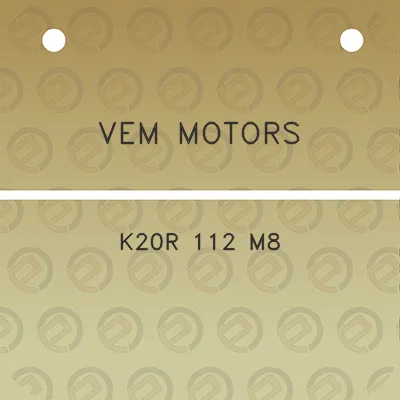 vem-motors-k20r-112-m8