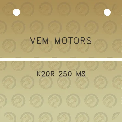 vem-motors-k20r-250-m8