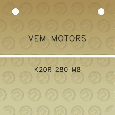 vem-motors-k20r-280-m8