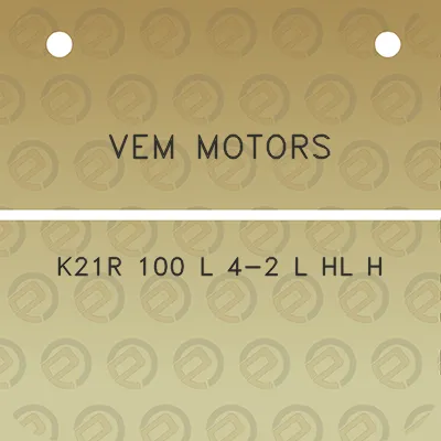 vem-motors-k21r-100-l-4-2-l-hl-h