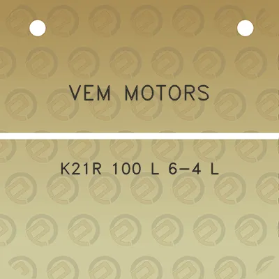 vem-motors-k21r-100-l-6-4-l