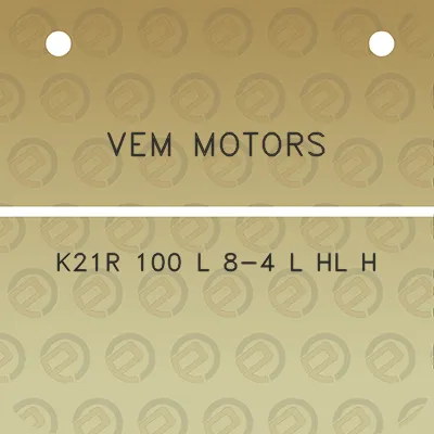 vem-motors-k21r-100-l-8-4-l-hl-h