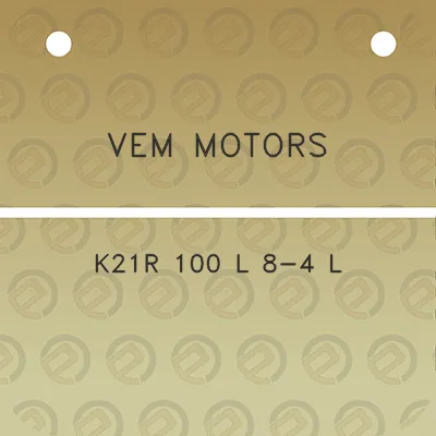 vem-motors-k21r-100-l-8-4-l