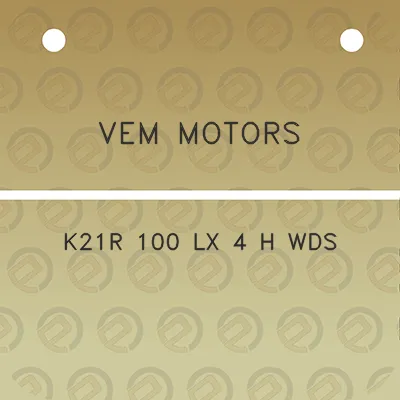 vem-motors-k21r-100-lx-4-h-wds