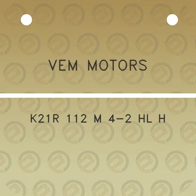 vem-motors-k21r-112-m-4-2-hl-h