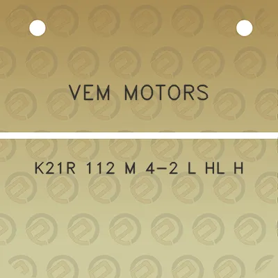 vem-motors-k21r-112-m-4-2-l-hl-h