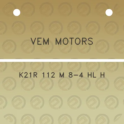 vem-motors-k21r-112-m-8-4-hl-h