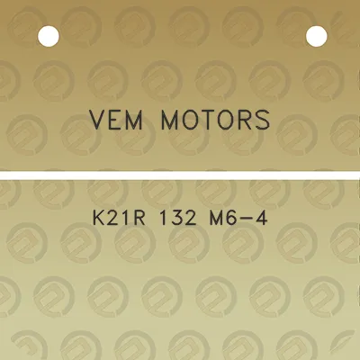 vem-motors-k21r-132-m6-4