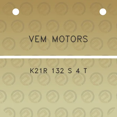 vem-motors-k21r-132-s-4-t