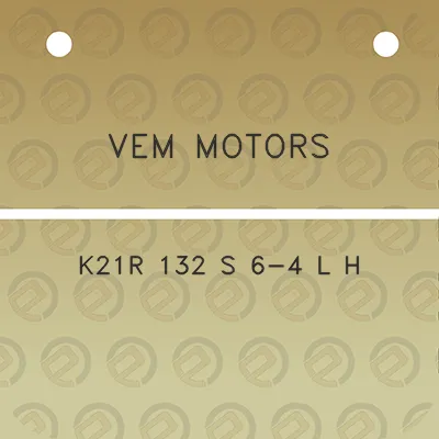 vem-motors-k21r-132-s-6-4-l-h