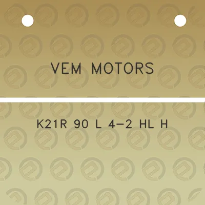 vem-motors-k21r-90-l-4-2-hl-h