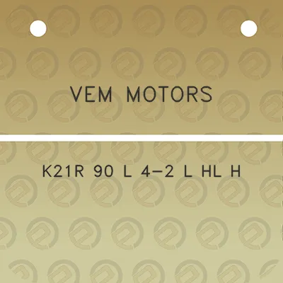 vem-motors-k21r-90-l-4-2-l-hl-h