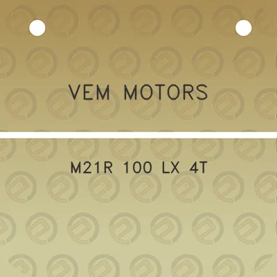 vem-motors-m21r-100-lx-4t