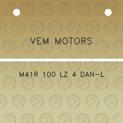 vem-motors-m41r-100-lz-4-dan-l