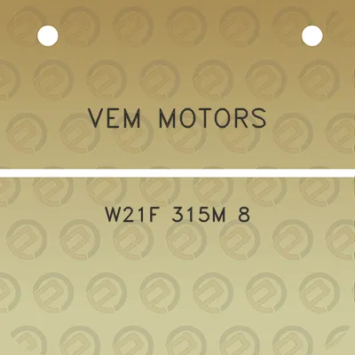 vem-motors-w21f-315m-8