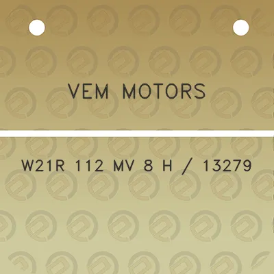 vem-motors-w21r-112-mv-8-h-13279