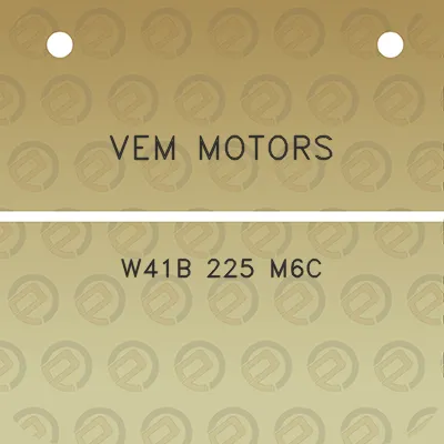 vem-motors-w41b-225-m6c