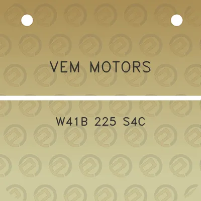 vem-motors-w41b-225-s4c