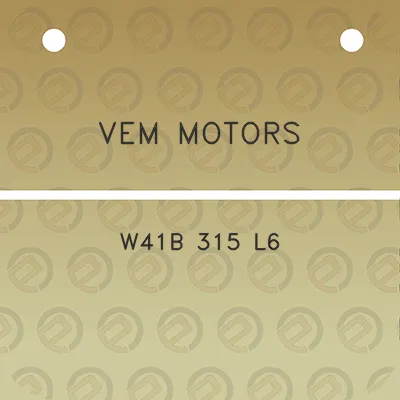 vem-motors-w41b-315-l6