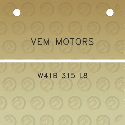 vem-motors-w41b-315-l8