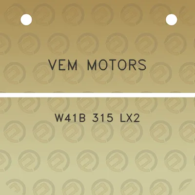 vem-motors-w41b-315-lx2