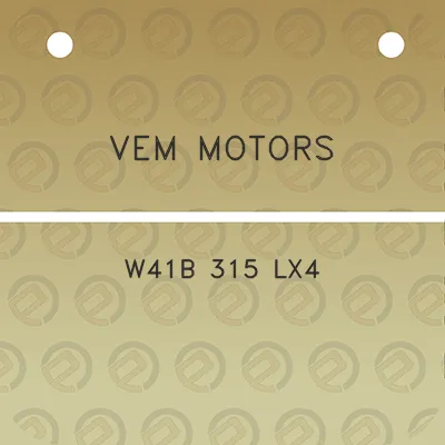 vem-motors-w41b-315-lx4