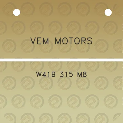 vem-motors-w41b-315-m8