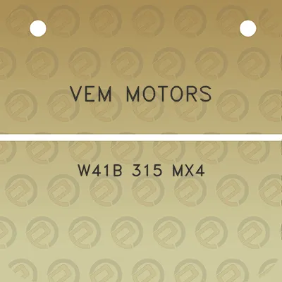 vem-motors-w41b-315-mx4