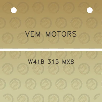 vem-motors-w41b-315-mx8