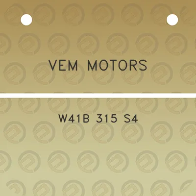 vem-motors-w41b-315-s4