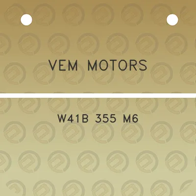 vem-motors-w41b-355-m6