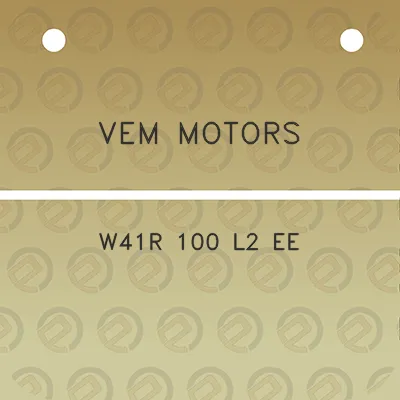 vem-motors-w41r-100-l2-ee