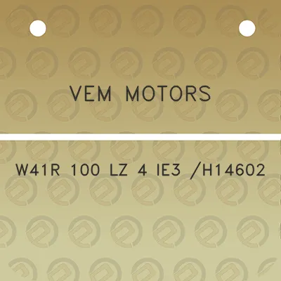 vem-motors-w41r-100-lz-4-ie3-h14602