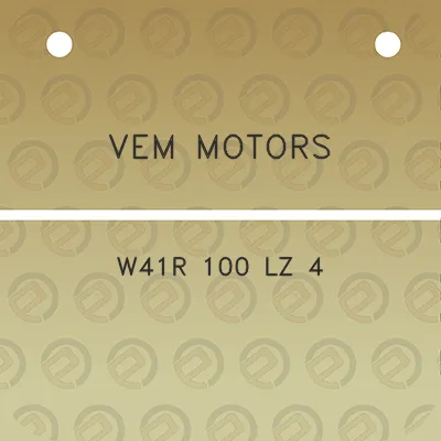 vem-motors-w41r-100-lz-4