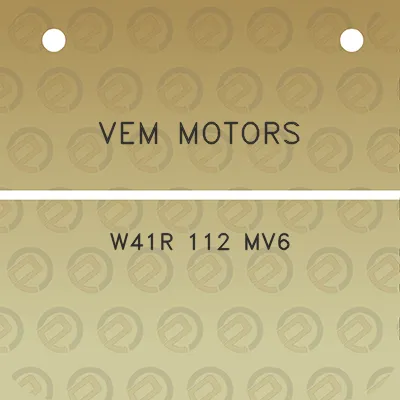 vem-motors-w41r-112-mv6