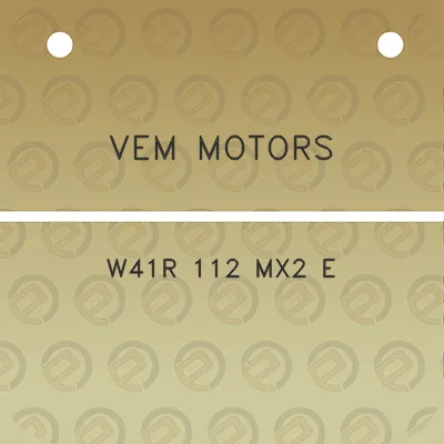 vem-motors-w41r-112-mx2-e